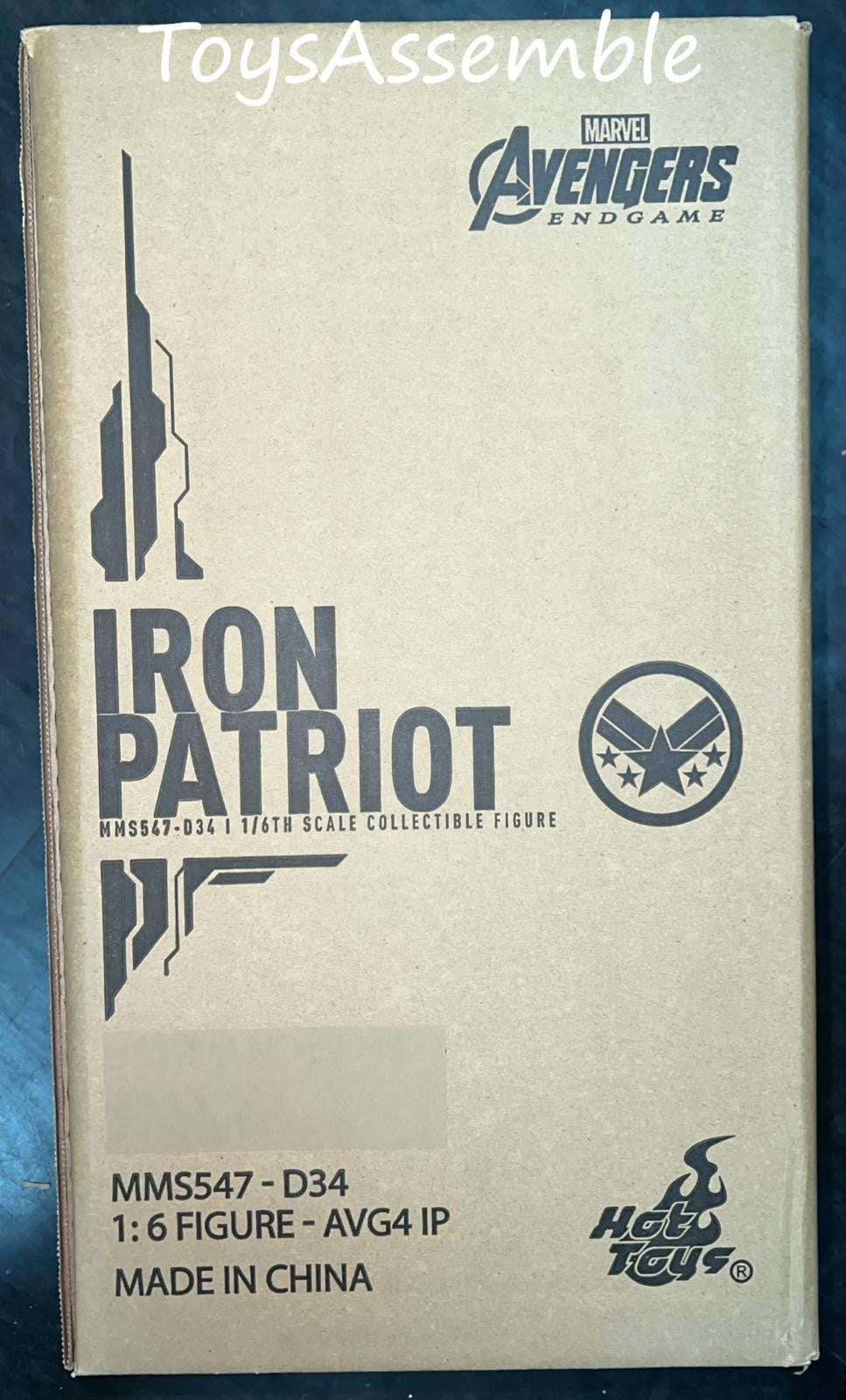 🔥Hot Toys MMS547D34 AVENGERS: ENDGAME 1/6 IRON PATRIOT