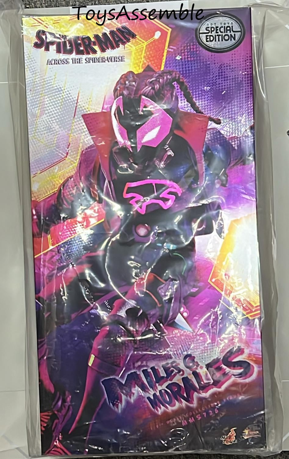Pre-Owned🔥Hot Toys MMS725B Spiderman Across the Spider-Verse Miles G. Morales 1/6 Scale Collectible Figure Special Edition