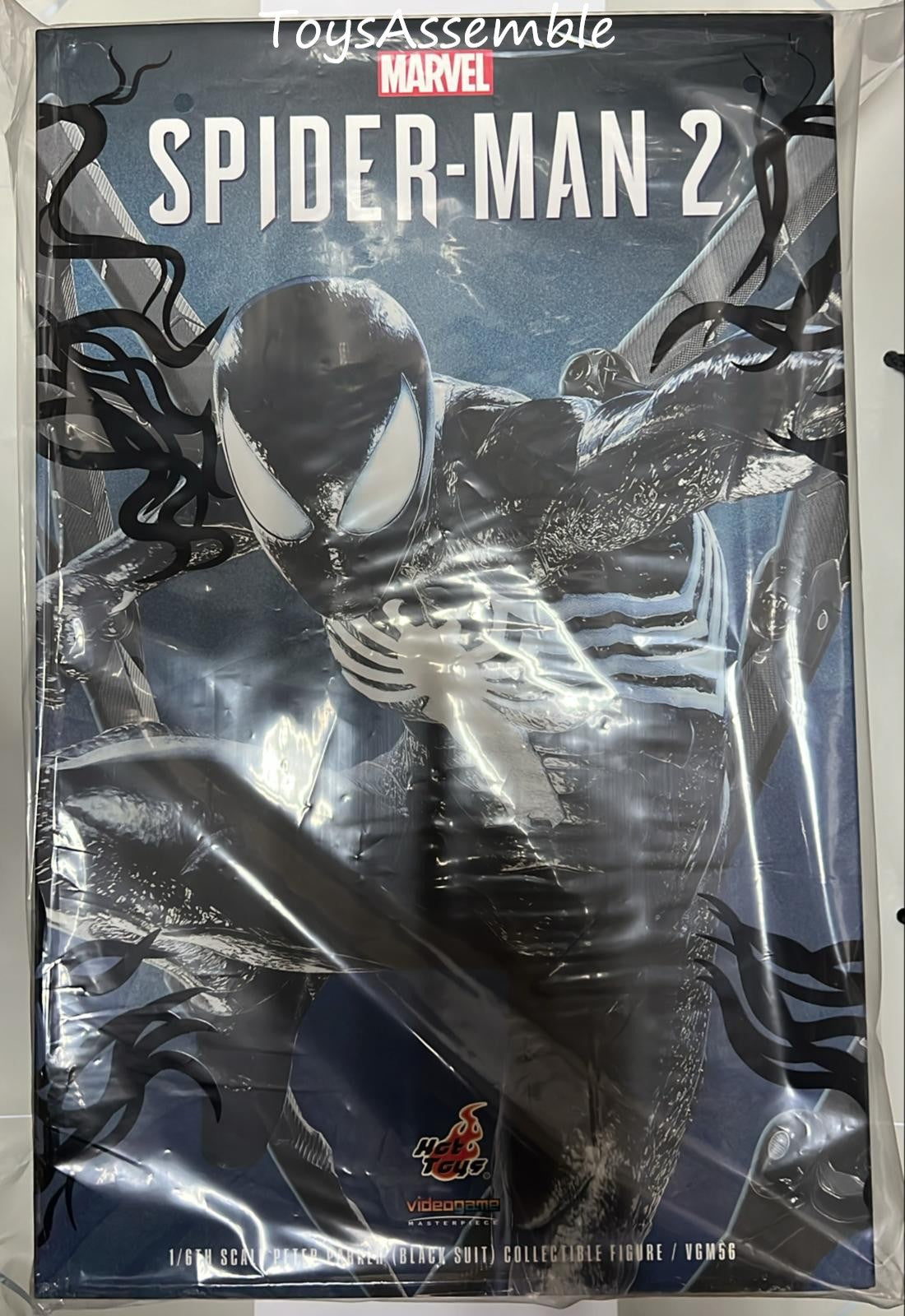 Hot Toys🔥VGM56 MARVEL'S SPIDER-MAN 2 1/6 PETER PARKER BLACK SUIT REGULAR (Collector Edition)