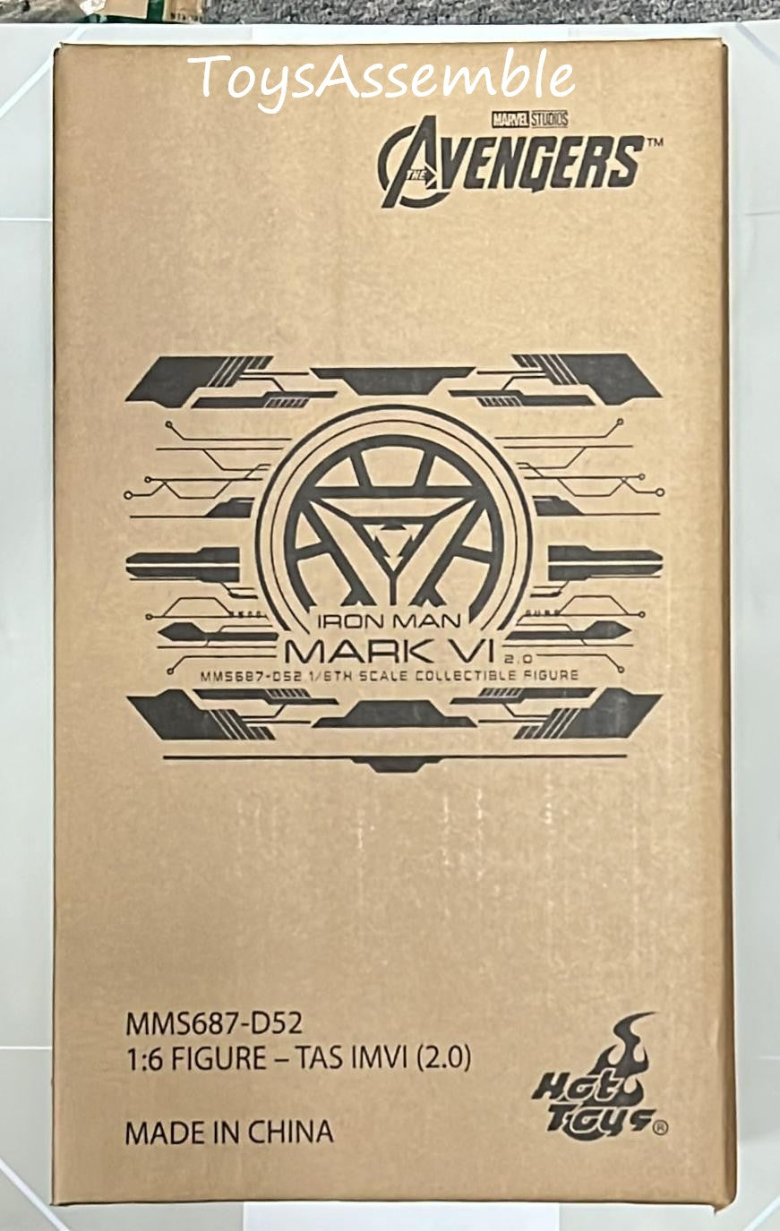 🔥Hot Toys MMS687D52 The Avengers Iron Man Mark VI (2.0) 1:6 Scale Collectible Figure