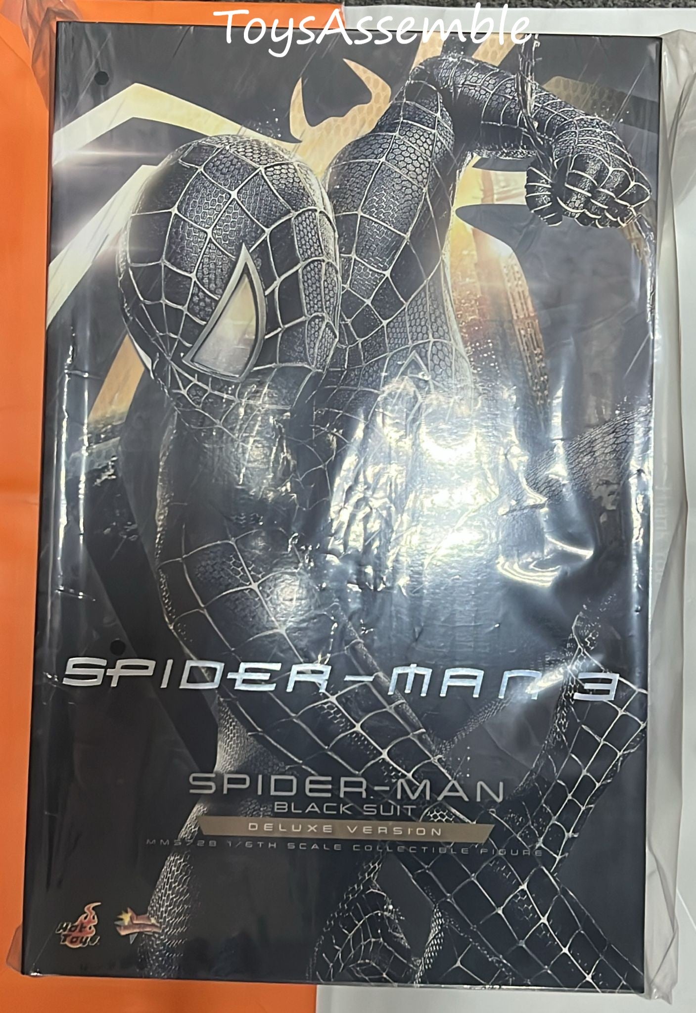 Ready🔥Hot Toys MMS728 1/6 Spider-Man (Black Suit) Deluxe Version Regular