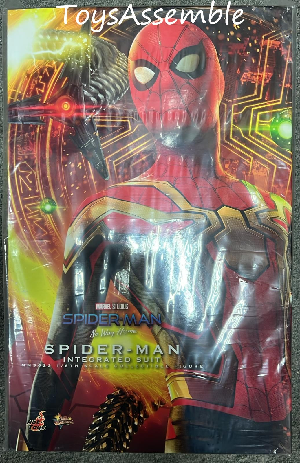 🔥Hot Toys MMS623 SPIDER-MAN: NO WAY HOME 1/6 SPIDER-MAN (INTEGRATED SUIT)