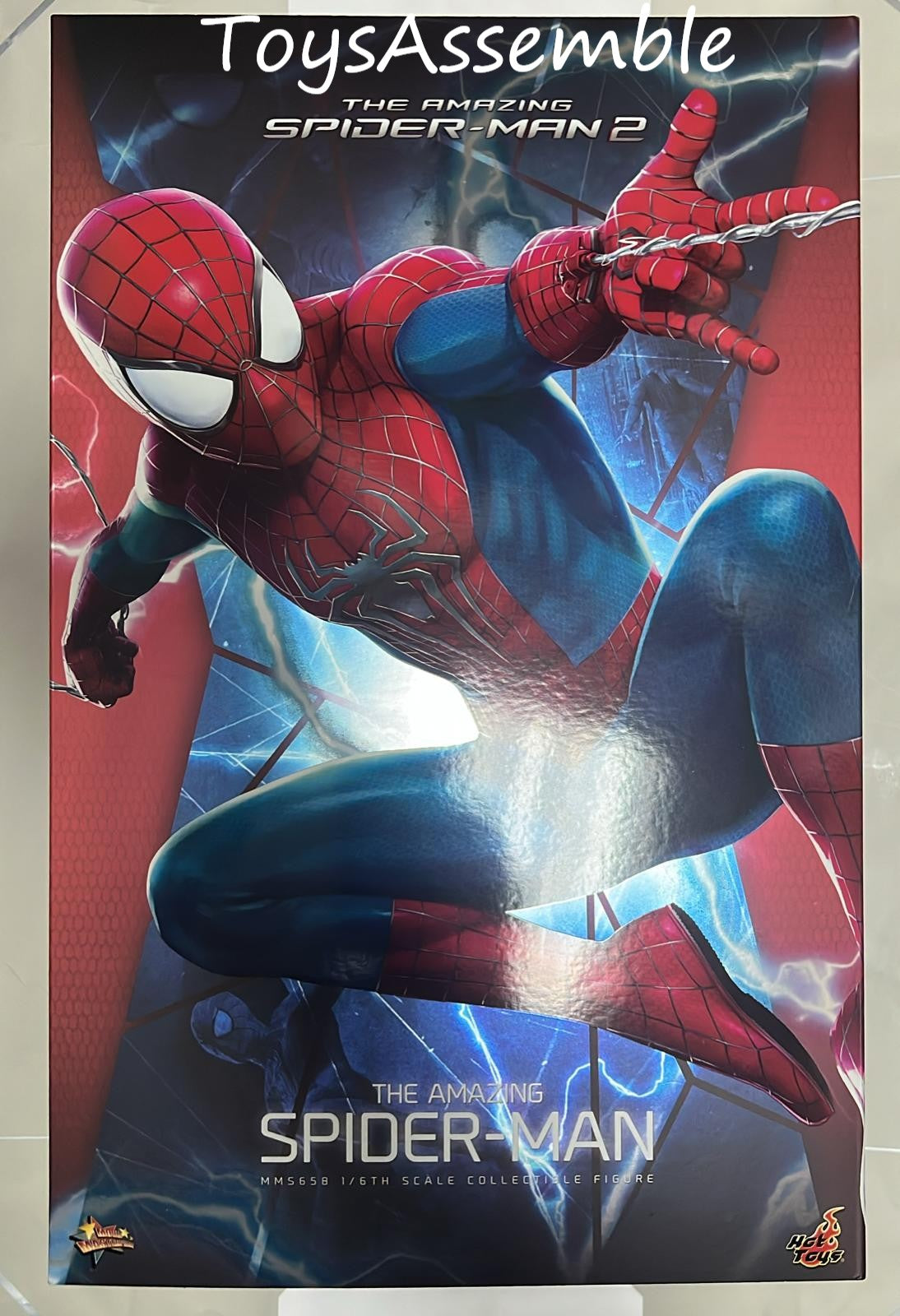 Pre-Owned🔥Hot Toys MMS658 The Amazing Spiderman 2 The Amazing Spiderman 1/6 Scale Collectible Figure