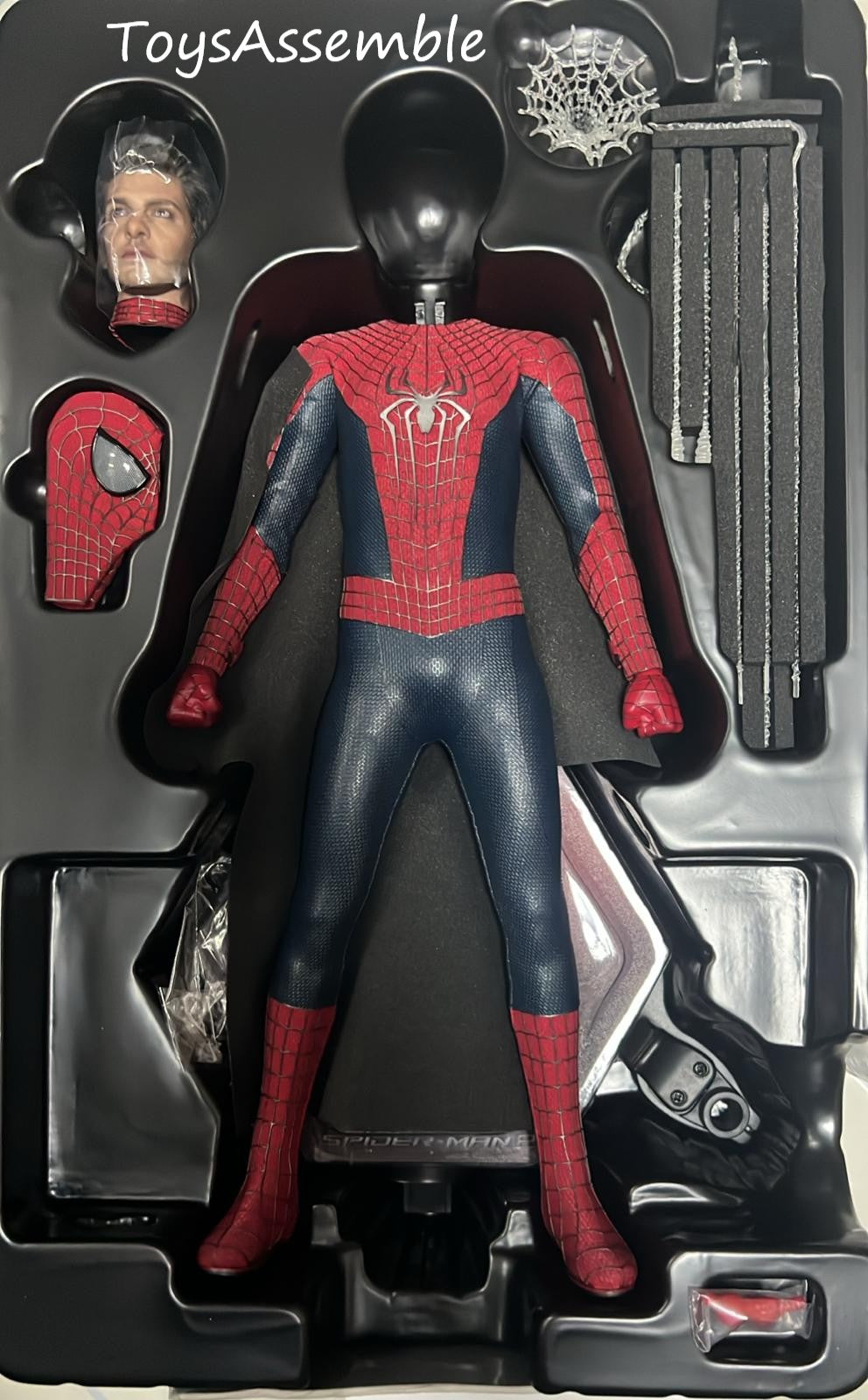 Pre-Owned🔥Hot Toys MMS658 The Amazing Spiderman 2 The Amazing Spiderman 1/6 Scale Collectible Figure