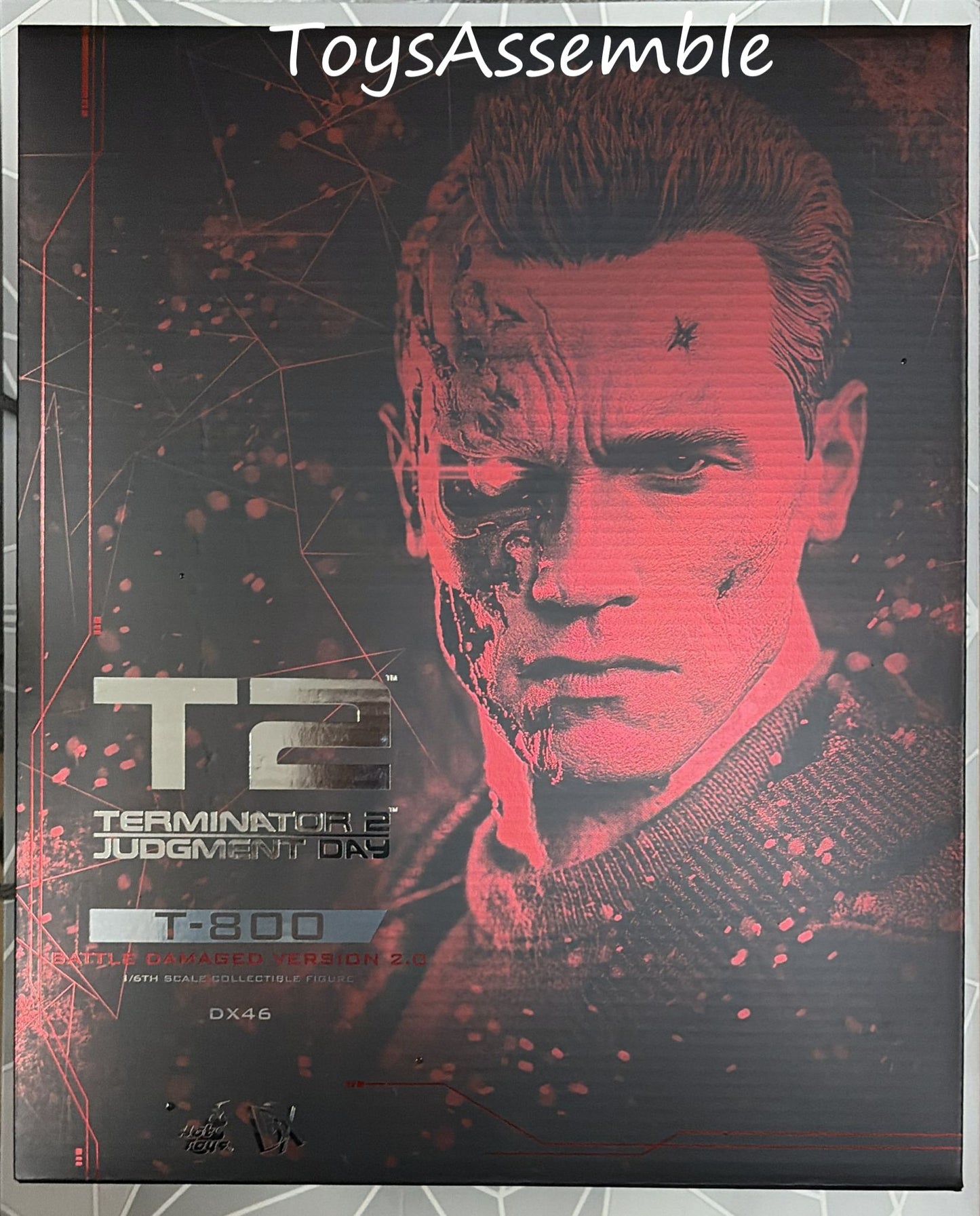 READY🔥Hot Toys DX46 Terminator 2: Judgment Day T-800 (Battle Damaged Version 2.0) 1/6th scale Collectible Figure