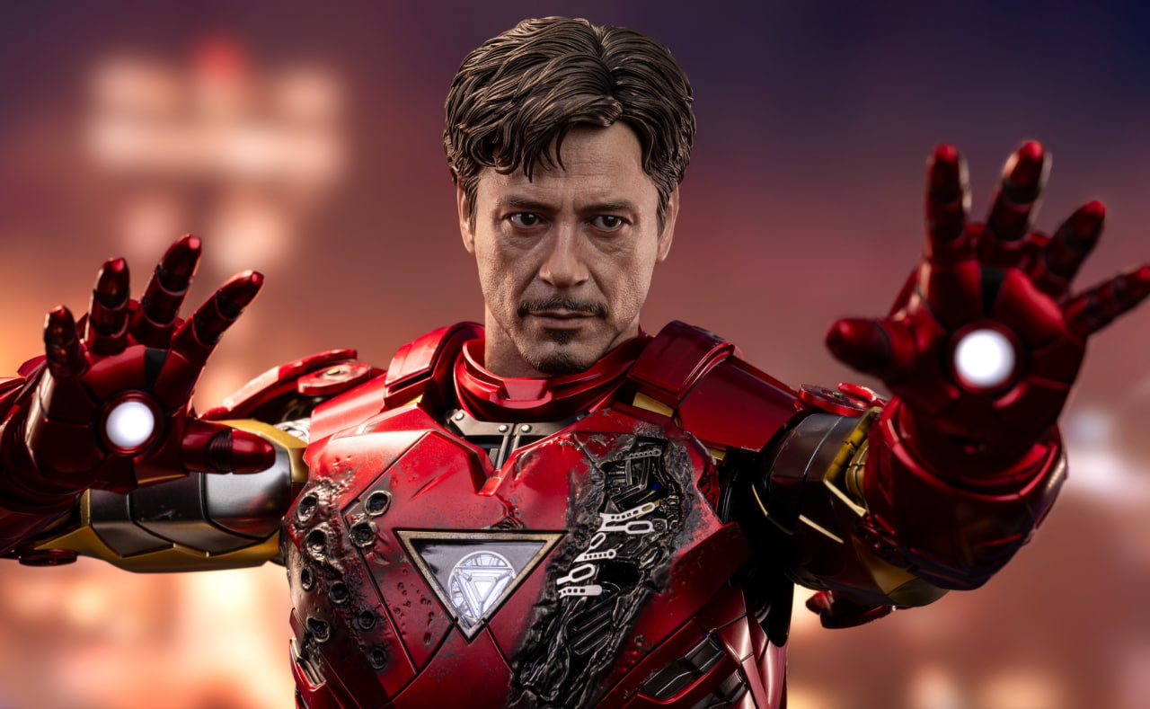 READY🔥Hot Toys QS025 Iron Man 2 Iron Man Mark VI 1/4 Quarter Scale Collectible Figure