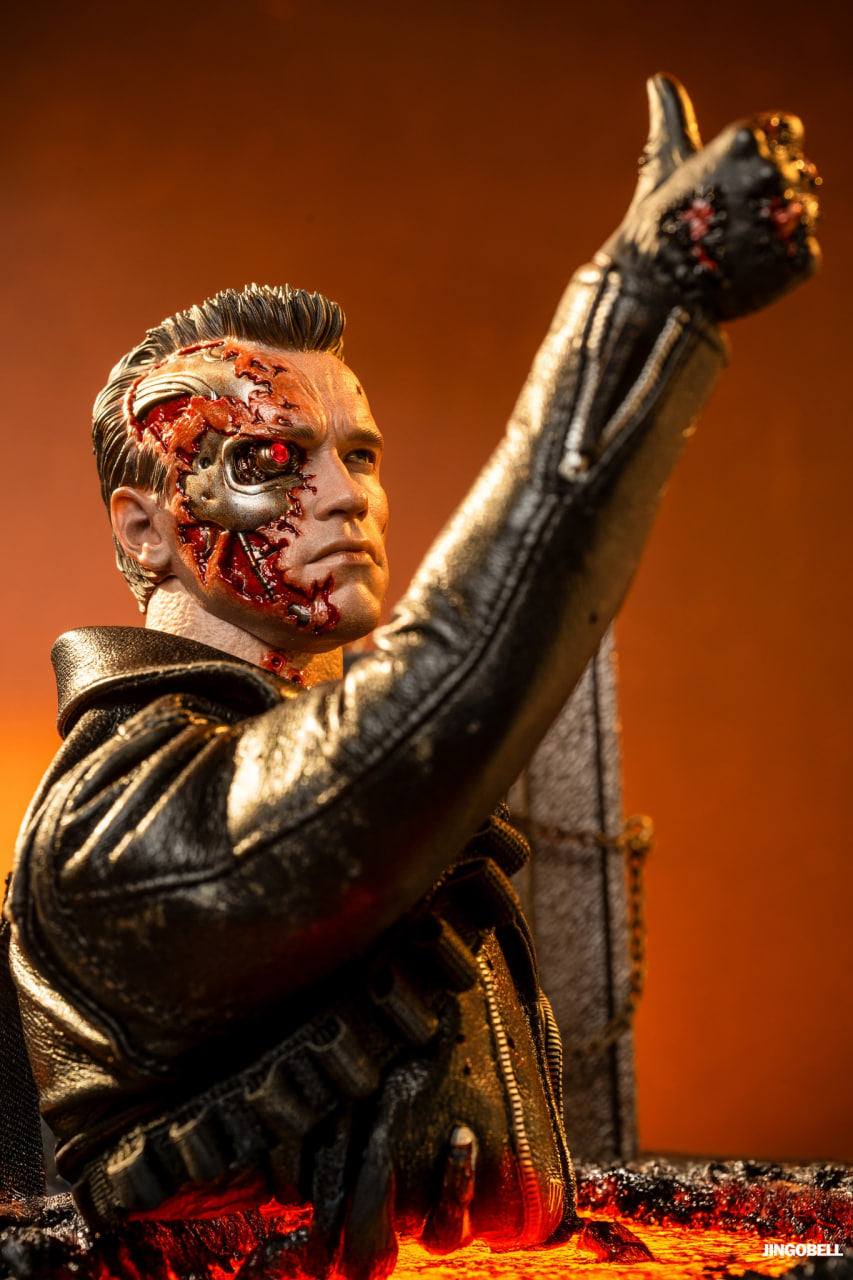 🔥Hot Toys DX46 Terminator 2: Judgment Day T-800 (Battle Damaged Version 2.0) 1/6th scale Collectible Figure