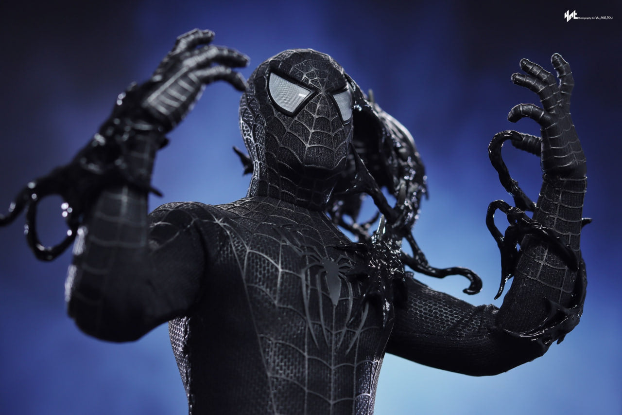 READY🔥Hot Toys MMS727B Spider-Man 3 Spiderman (Black Suit) Special Edition 1/6th Scale Collectible Figure