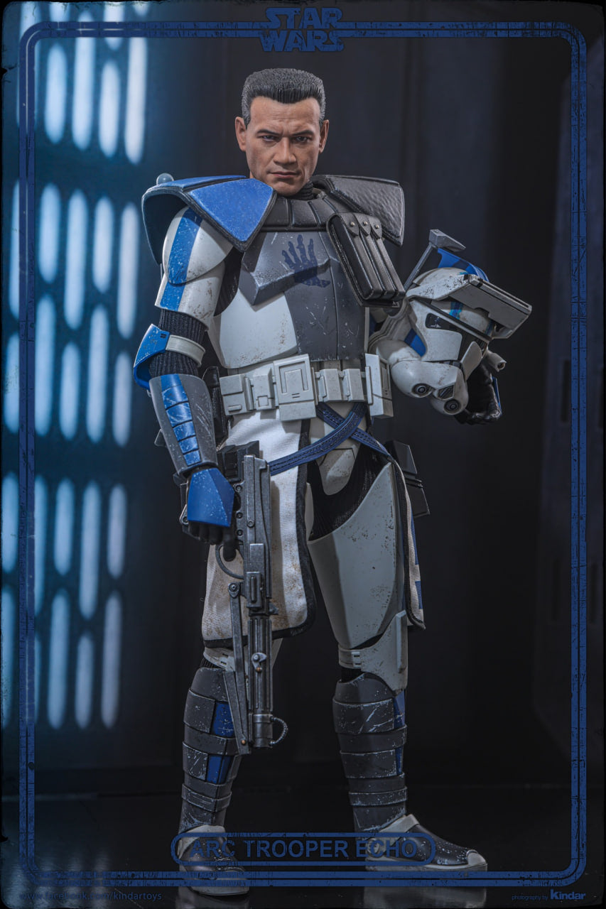 READY🔥Hot Toys TMS133 Star Wars The Clone Wars Arc Trooper Echo 1/6 Scale Collectible Figure
