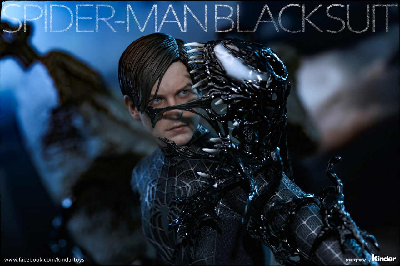 READY🔥Hot Toys MMS727B Spider-Man 3 Spiderman (Black Suit) Special Edition 1/6th Scale Collectible Figure