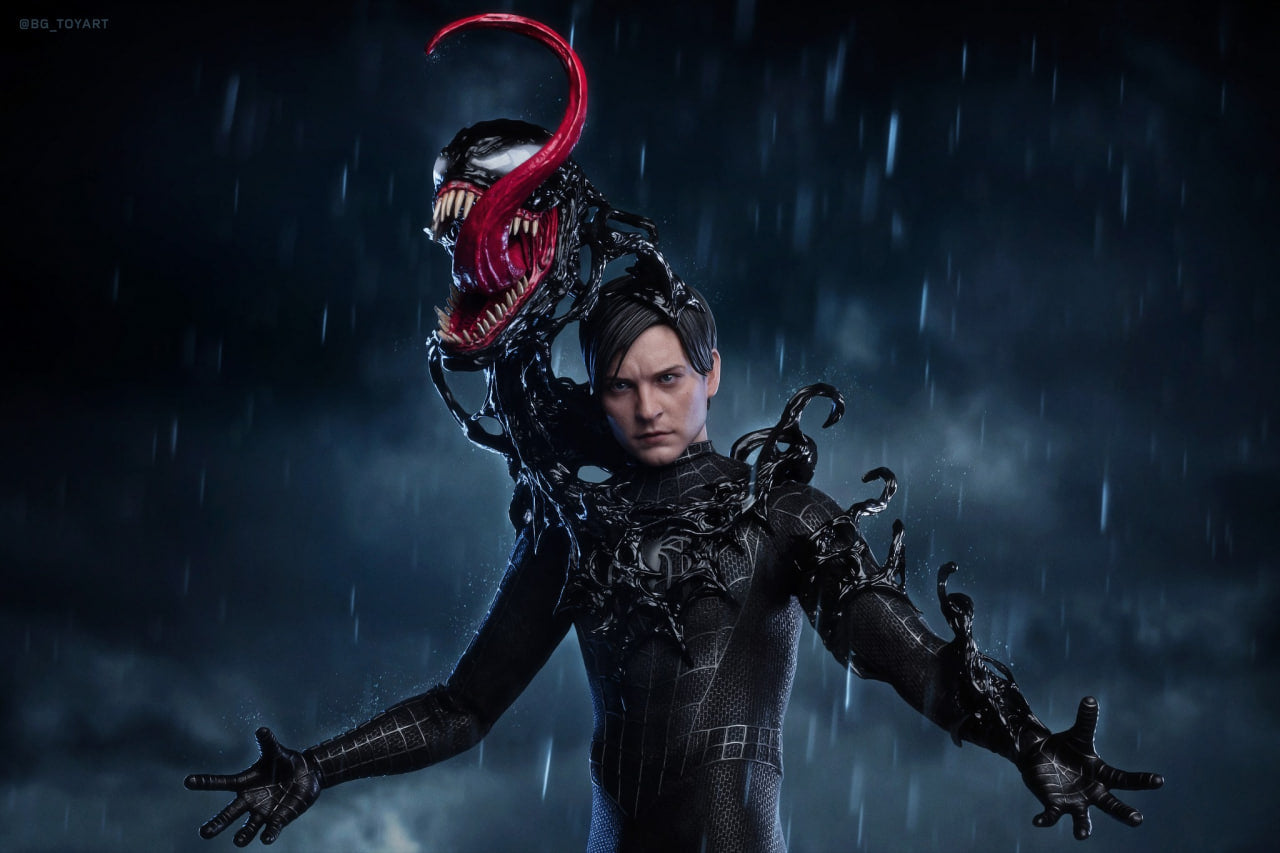 READY🔥Hot Toys MMS727B Spider-Man 3 Spiderman (Black Suit) Special Edition 1/6th Scale Collectible Figure