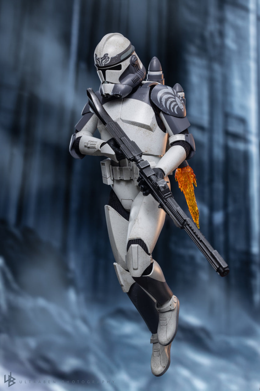 READY🔥Hot Toys TMS143 Star Wars: The Clone Wars 104th Battalion Wolfpack Clone Trooper (Deluxe Version)