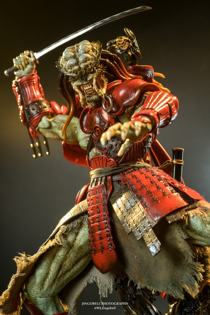 READY🔥Hot Toys AC06B Alien vs Predator 1/6th Scale Akaoni Samurai Predator Collectible Figure Special Edition