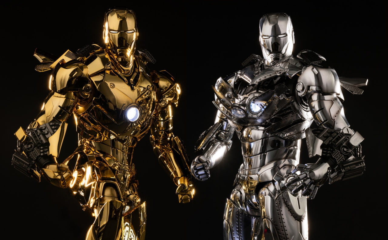 READY🔥Hot Toys MMS764D69 Iron Man Mark III (Golden Color Version) 1/6th scale Collectible Figure