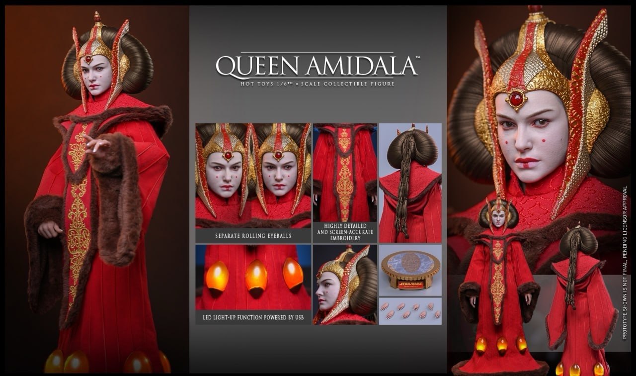 Preorder🔥Hot Toys MMS883 Star Wars: The Phantom Menace - 1/6th scale Queen Amidala Collectible Figure
