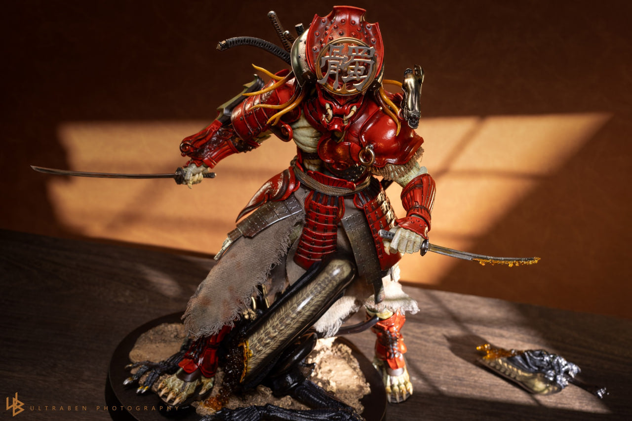 READY🔥Hot Toys AC06B Alien vs Predator 1/6th Scale Akaoni Samurai Predator Collectible Figure Special Edition