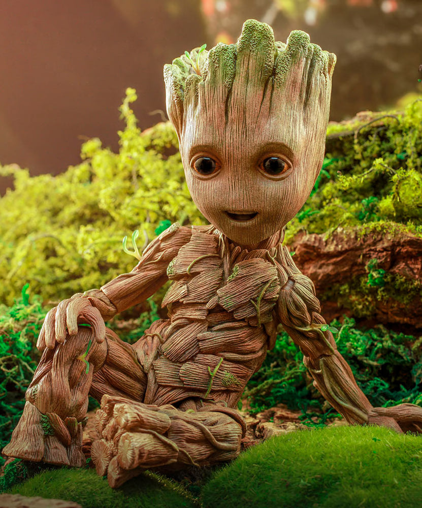 🔥Hot Toys TMS089 I Am Groot Groot Collectible Figure Deluxe Edition Life Size Figure