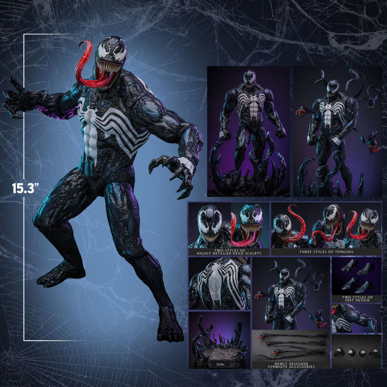 READY🔥Hot Toys CMS023 Marvel Comics Venom 1/6th Scale Collectible Figure
