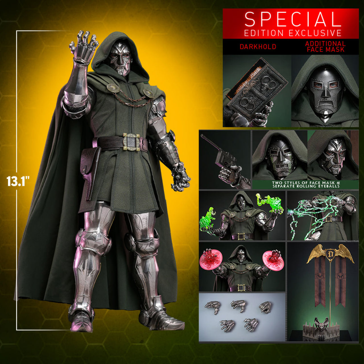 READY🔥Hot Toys CMS022B Marvel Comics 1/6th Scale Doctor Doom Collectible Figure Special Edition
