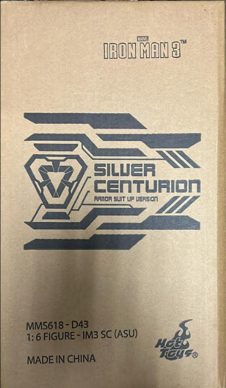 🔥Hot toys MMS618D43 Ironman 3 Ironman Silver Centurion Armor Suit Up Version Diecast Edition