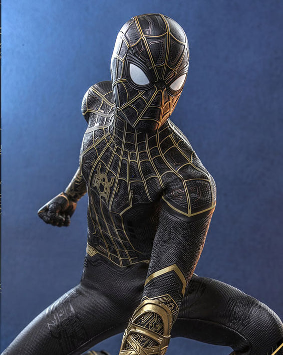 🔥Hottoys🔥MMS604 Spider-Man: No Way Home 1/6 Spider-Man Black & Gold Suit