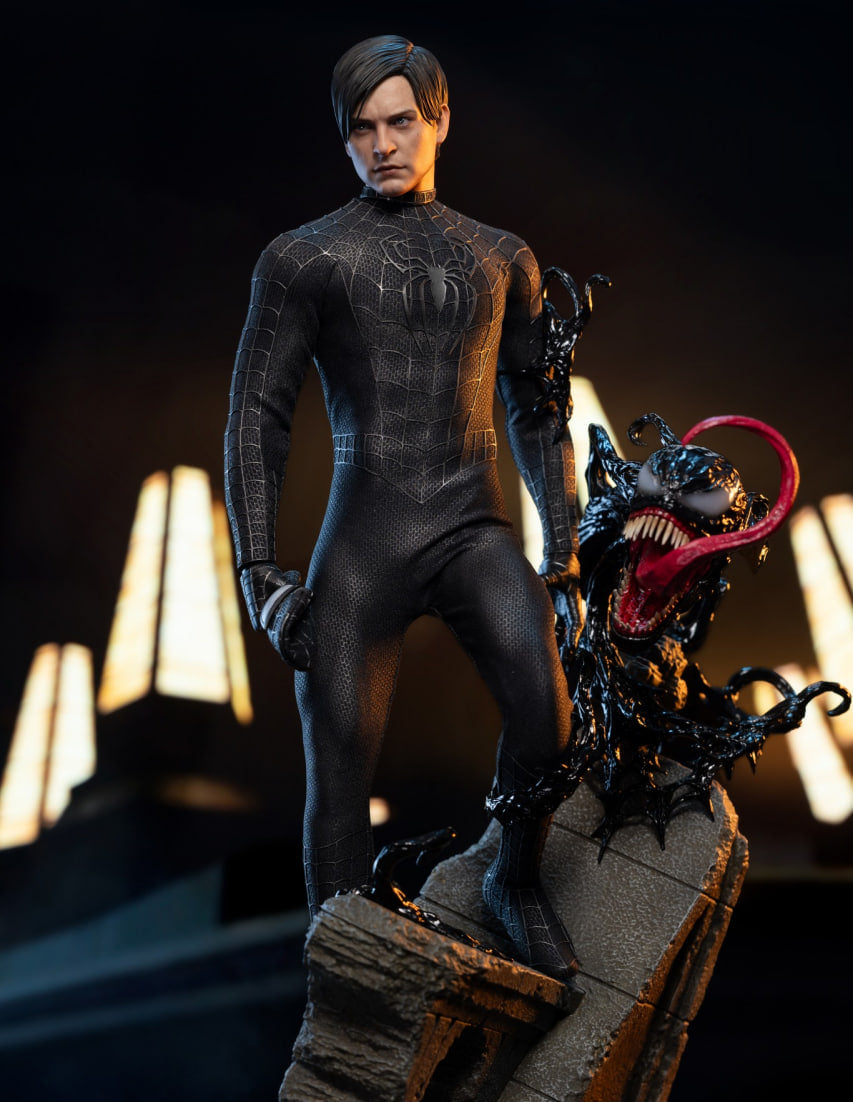 READY🔥Hot Toys MMS728B Spider-Man Spiderman (Black Suit