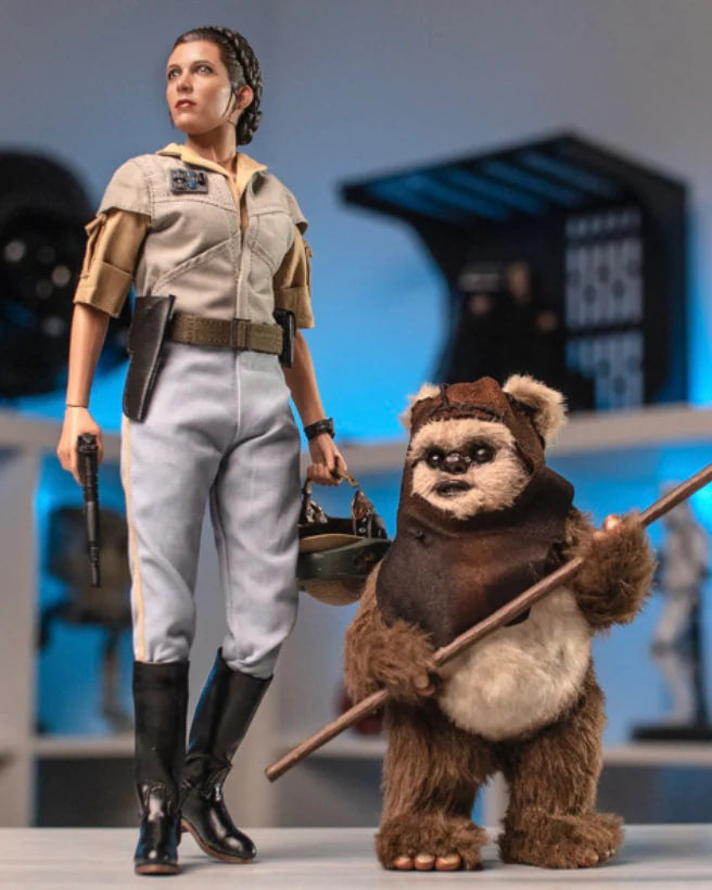 🔥Hot toys MMS551 Star Wars Return of the Jedi Princesses Leia and Wicket