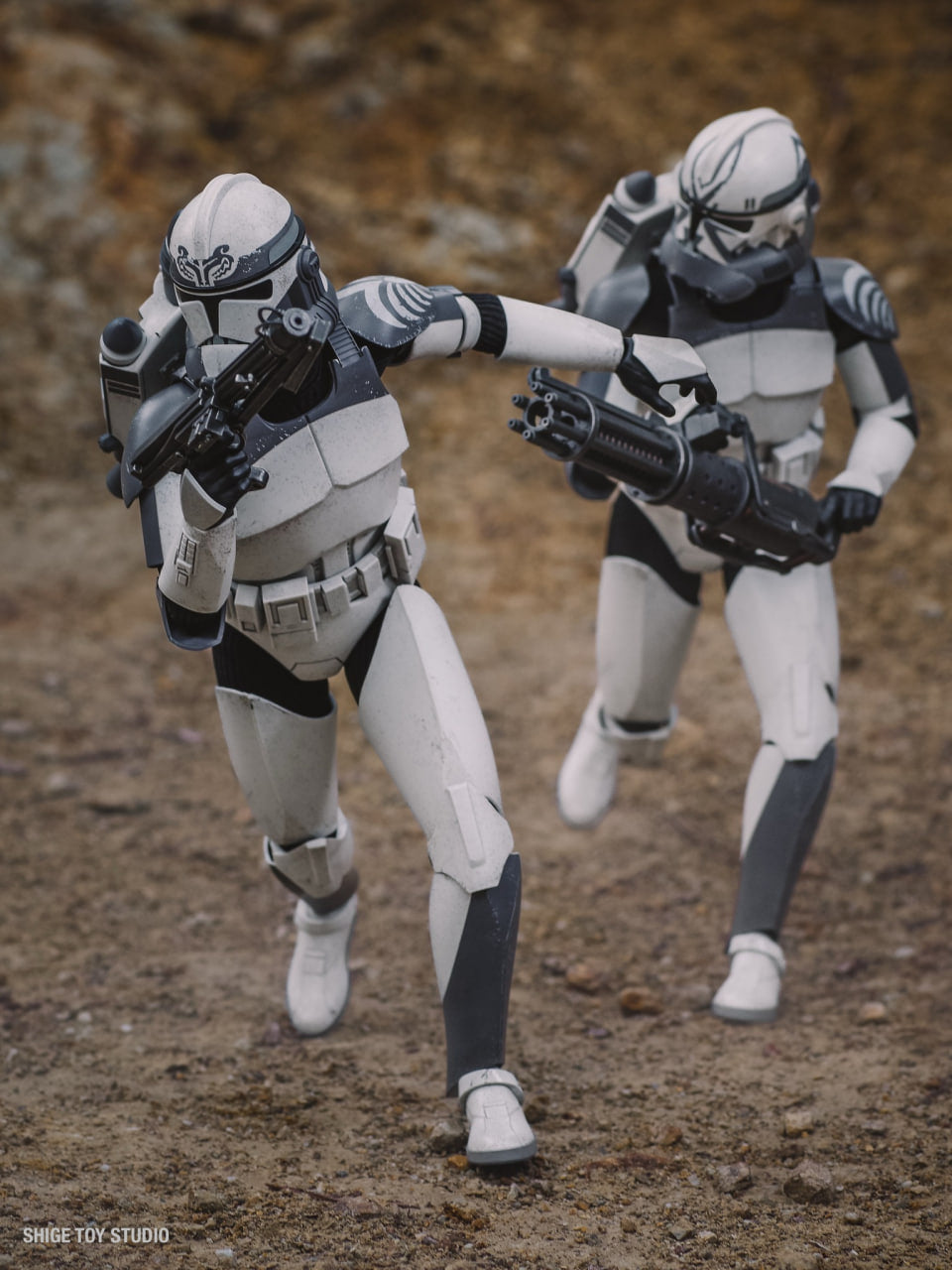 READY🔥Hot Toys TMS143 Star Wars: The Clone Wars 104th Battalion Wolfpack Clone Trooper (Deluxe Version)