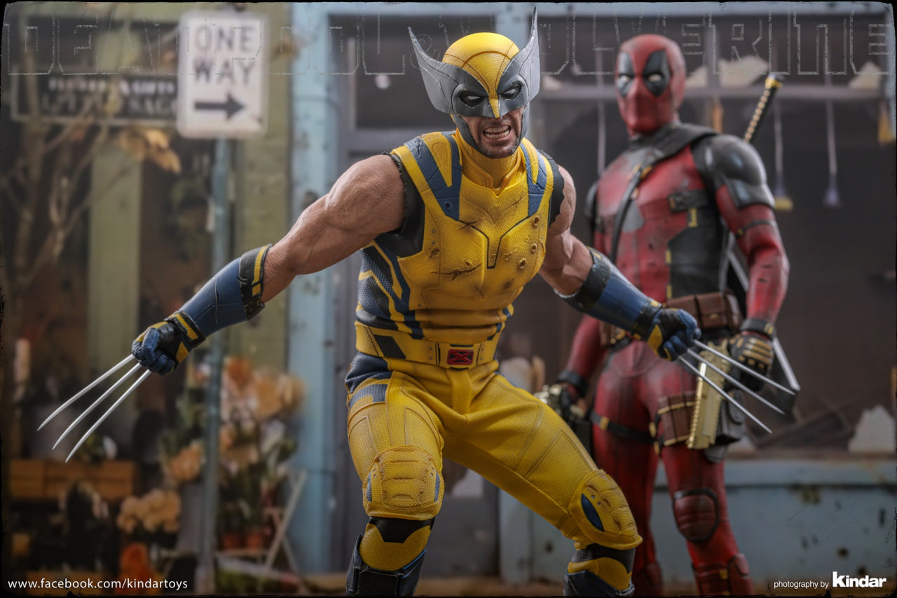 🔥Hot Toys MMS754 Deadpool and Wolverine - Wolverine 1/6 Scale Collectible Figure Deluxe Edition