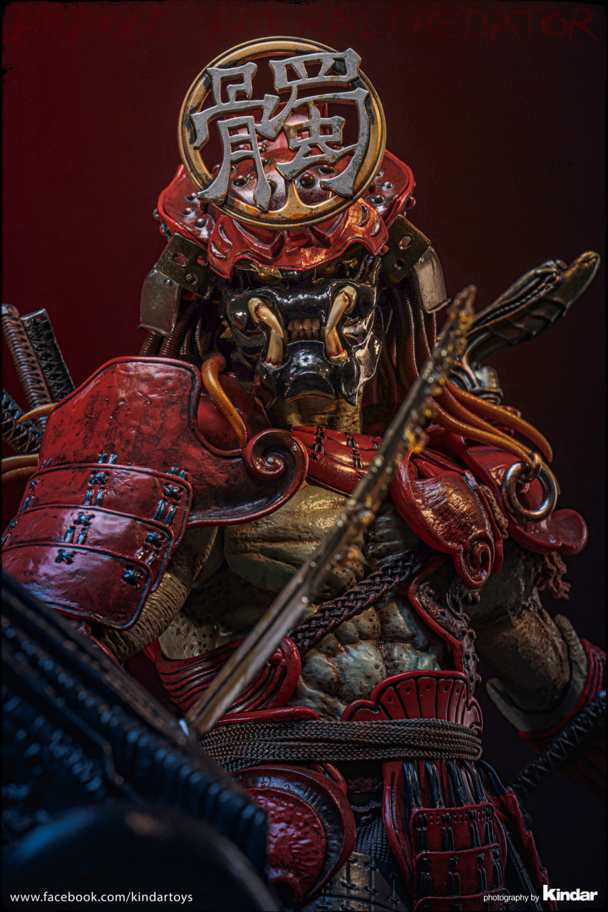 READY🔥Hot Toys AC06B Alien vs Predator 1/6th Scale Akaoni Samurai Predator Collectible Figure Special Edition