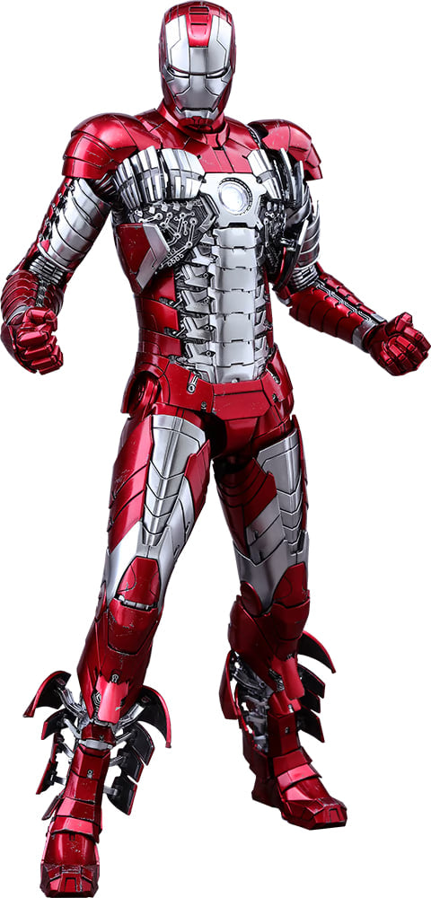 🔥Hot Toys MMS400D18 IRON MAN 2 1/6 IRON MAN MARK V Reissue