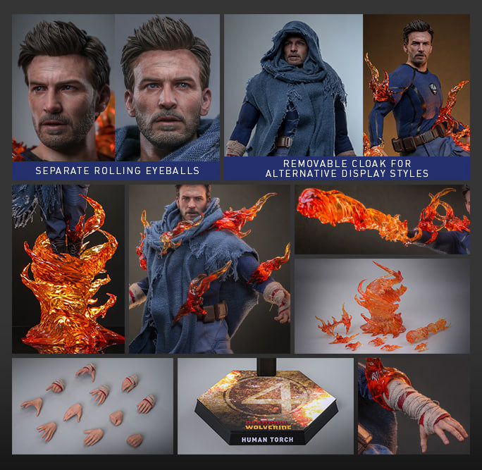 Preorder🔥Hot Toys MMS789 Deadpool & Wolverine 1/6th scale Human Torch Collectible Figure