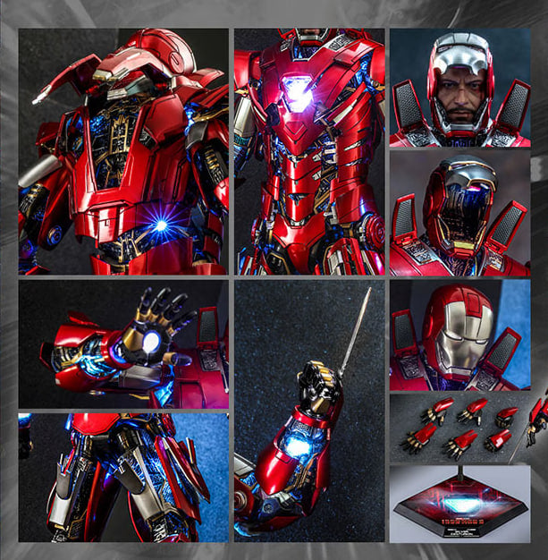 🔥Hot toys MMS618D43 Ironman 3 Ironman Silver Centurion Armor Suit Up Version Diecast Edition