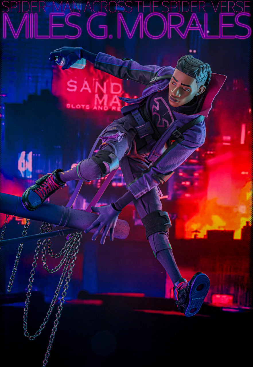 READY🔥Hot Toys MMS725B Spiderman Across the Spider-Verse Miles G. Morales 1/6 Scale Collectible Figure Special Edition