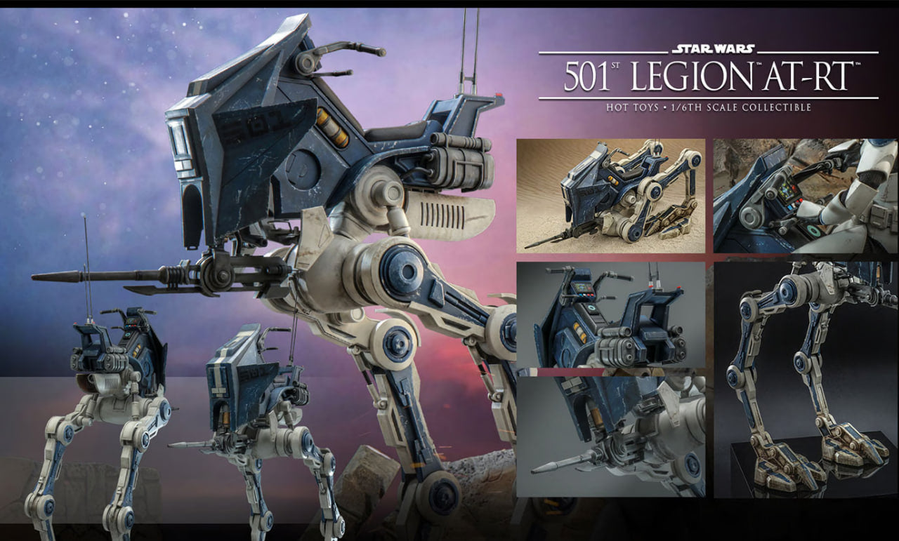 🔥Hot Toys TMS090 Star Wars: The Clone Wars - 501st Legion AT-RT 1/6 Scale Action Figure