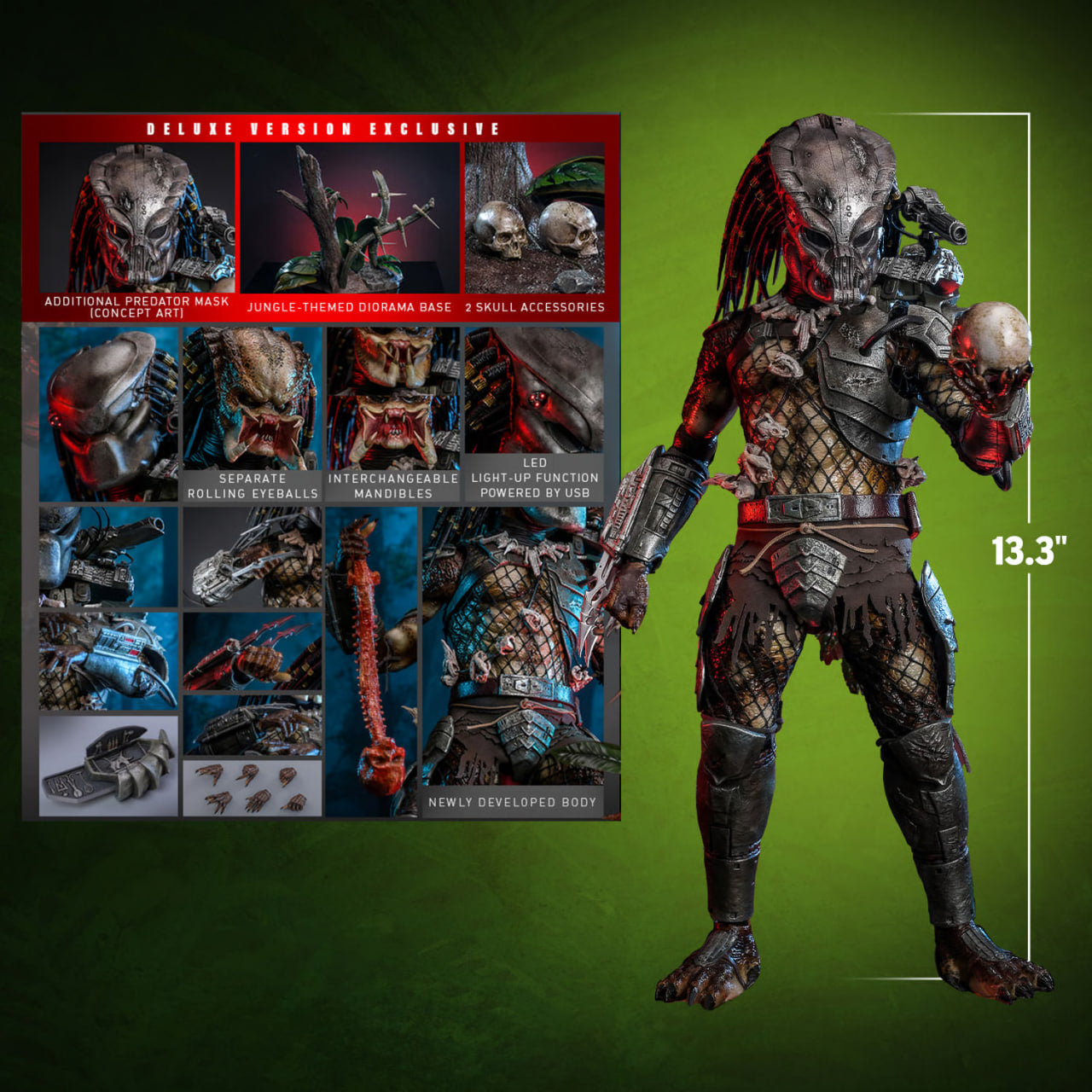 Preorder🔥Hot Toys MMS817 Predator Predator (2.0) 1/6th scale Collectible Figure (Deluxe Version)