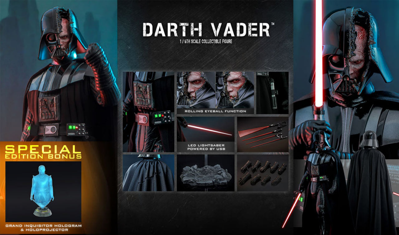 🔥Hot Toys DX27 DX27B Star Wars 1/6 Darth Vader Collector & Special Edition