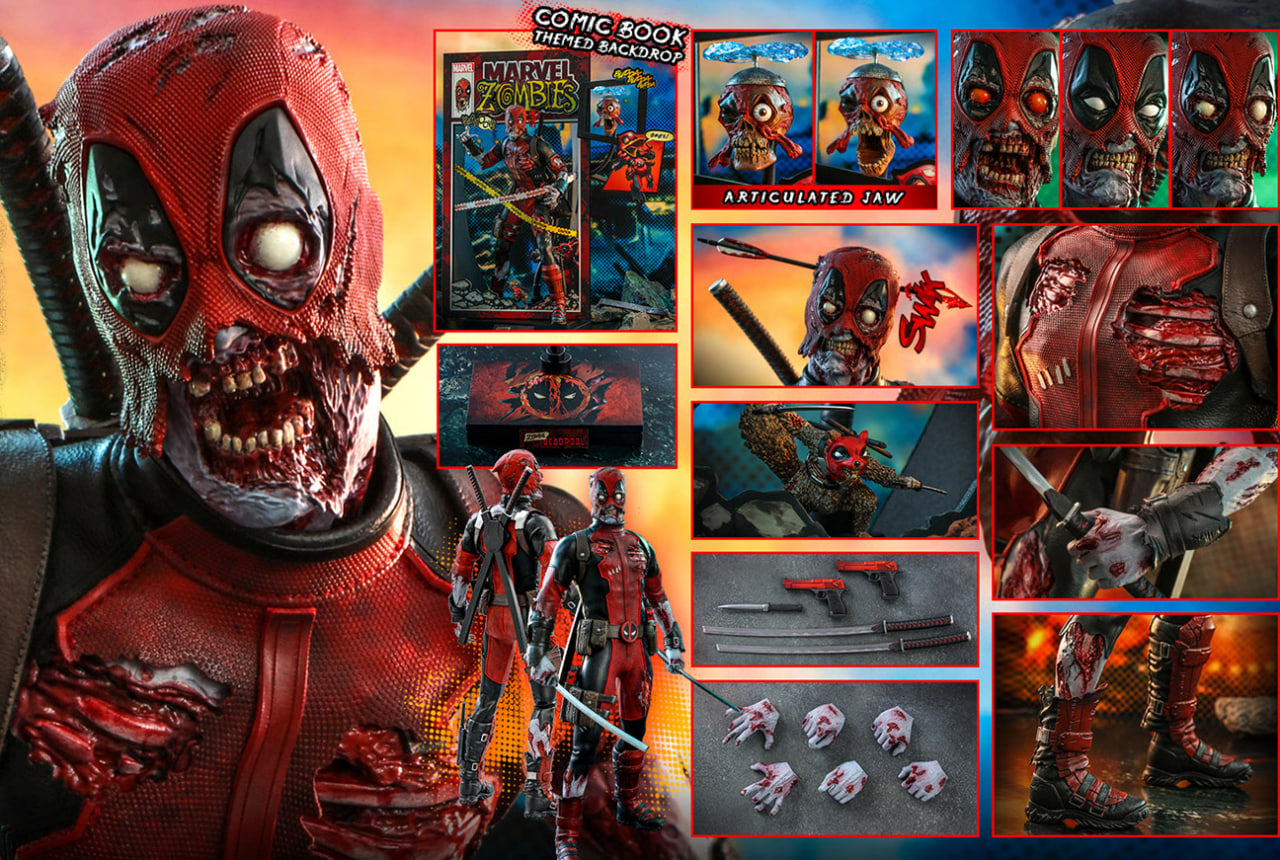🔥Hot Toys CMS06 MARVEL ZOMBIES 1/6 ZOMBIE DEADPOOL