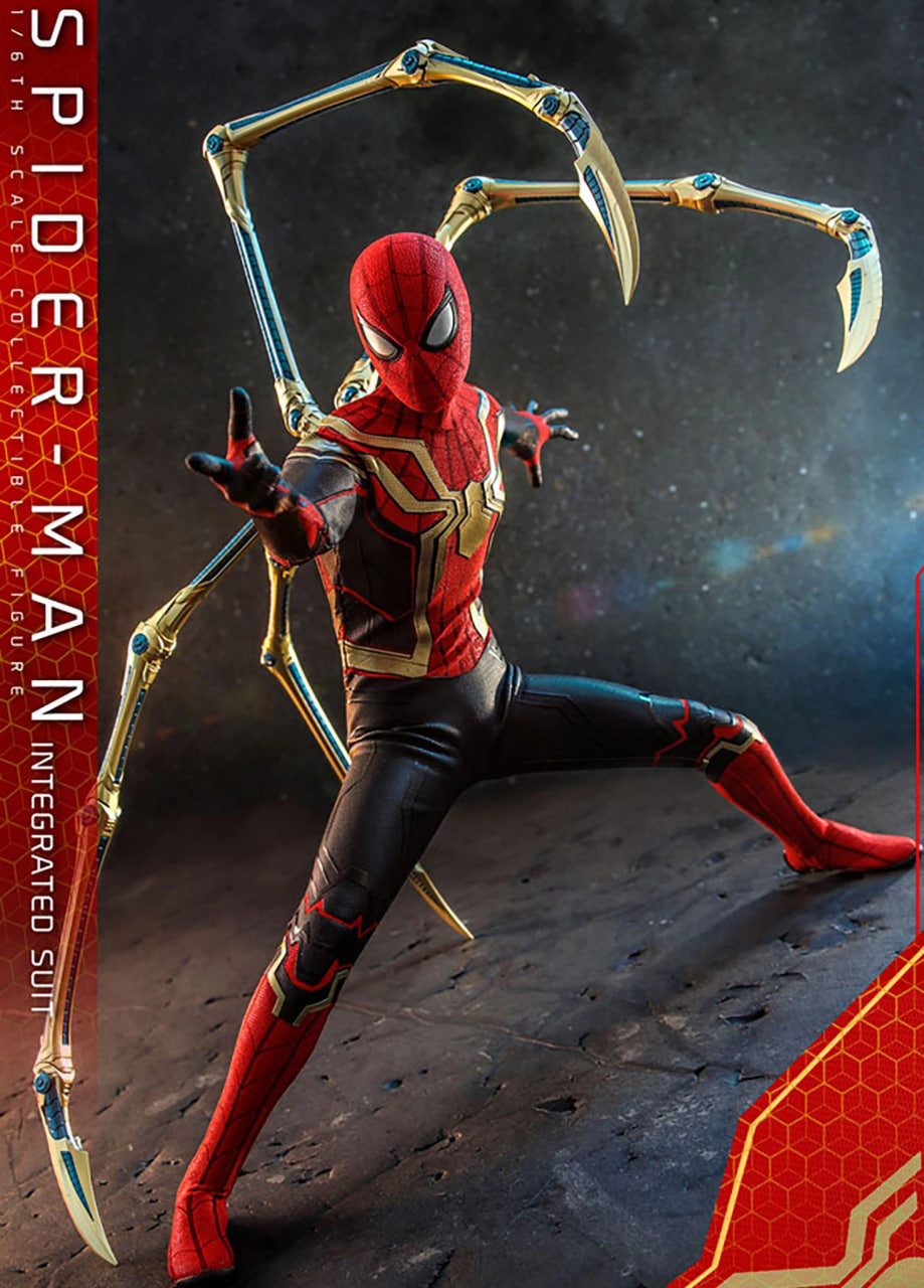 🔥Hot Toys MMS623 SPIDER-MAN: NO WAY HOME 1/6 SPIDER-MAN (INTEGRATED SUIT)
