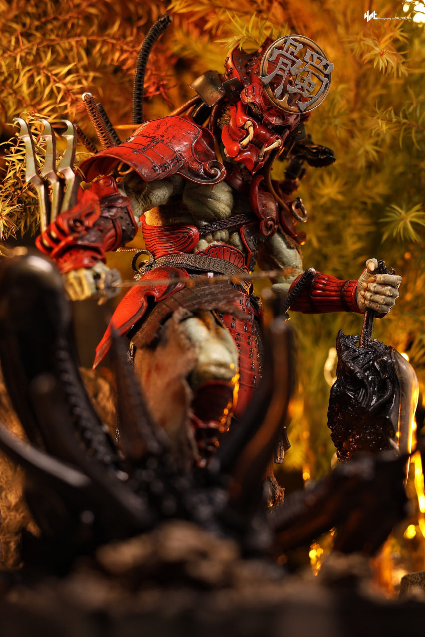 READY🔥Hot Toys AC06B Alien vs Predator 1/6th Scale Akaoni Samurai Predator Collectible Figure Special Edition