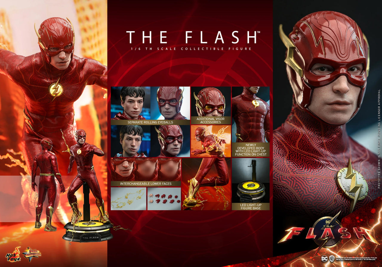READY🔥Hot Toys MMS713 The Flash 1/6 Scale Collectible Figure