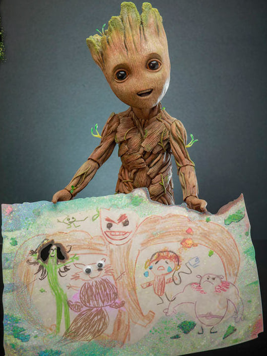 🔥Hot Toys TMS089 I Am Groot Groot Collectible Figure Deluxe Edition Life Size Figure