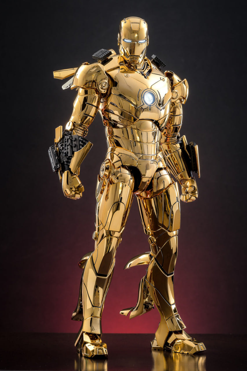 READY🔥Hot Toys MMS764D69 Iron Man Mark III (Golden Color Version) 1/6th scale Collectible Figure