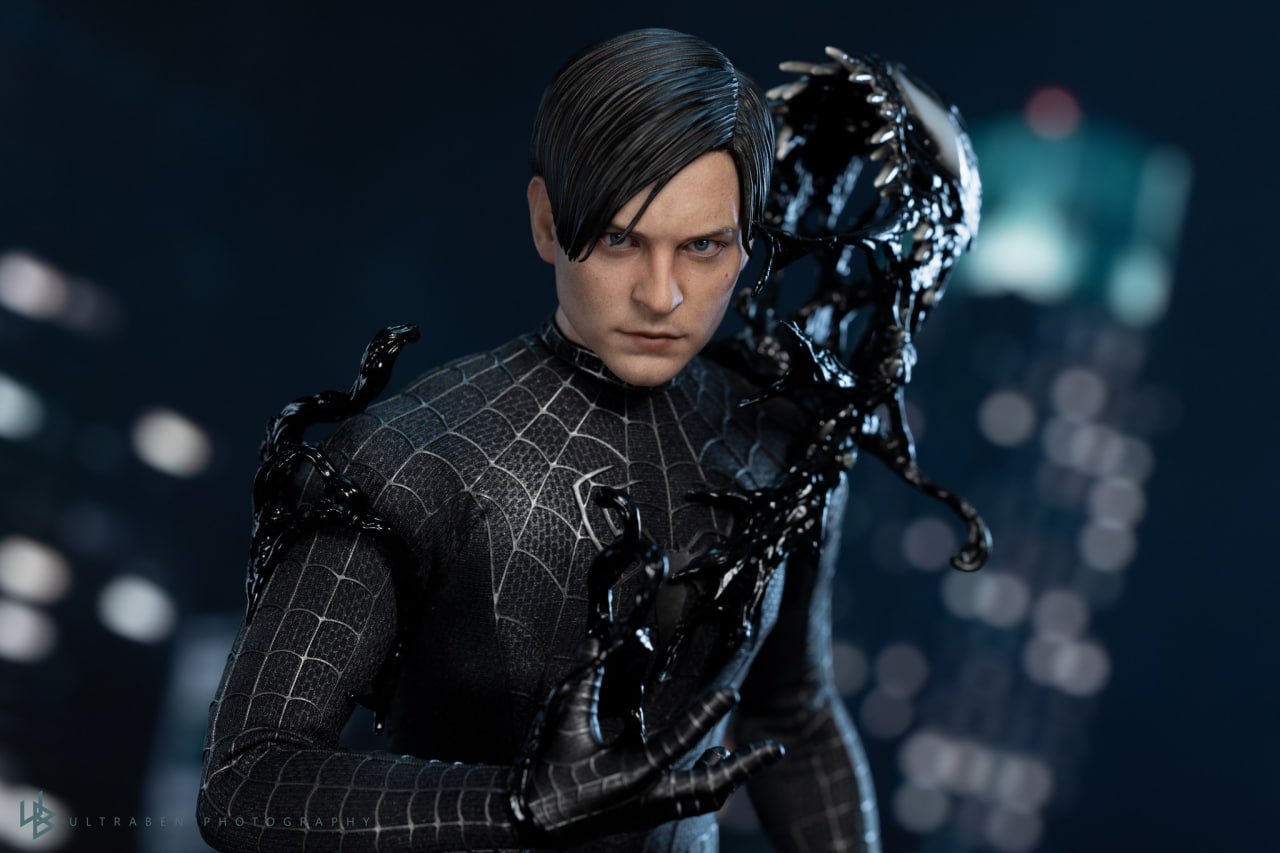READY🔥Hot Toys MMS727B Spider-Man 3 Spiderman (Black Suit) Special Edition 1/6th Scale Collectible Figure