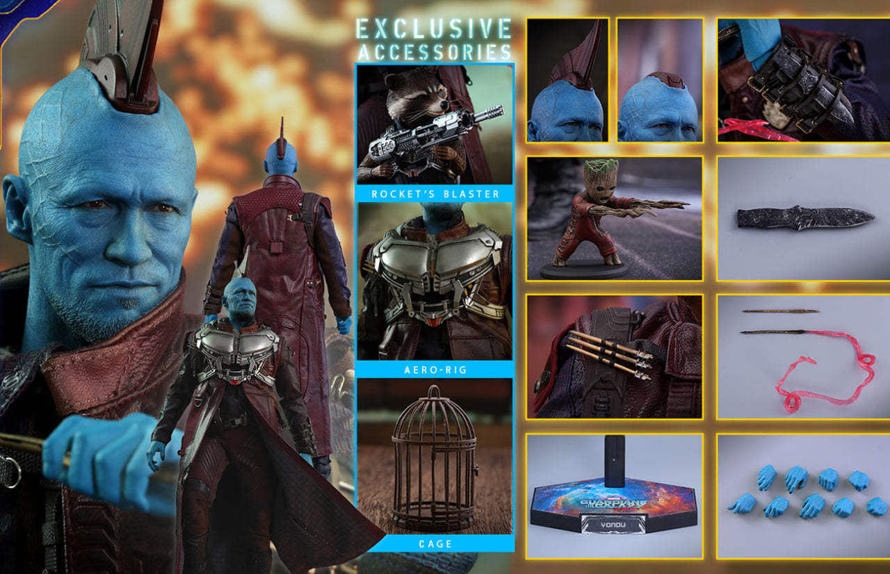 🔥Hot Toys MMS436 GUARDIANS OF THE GALAXY VOL. 2 1/6 YONDU (DELUXE VERSION)