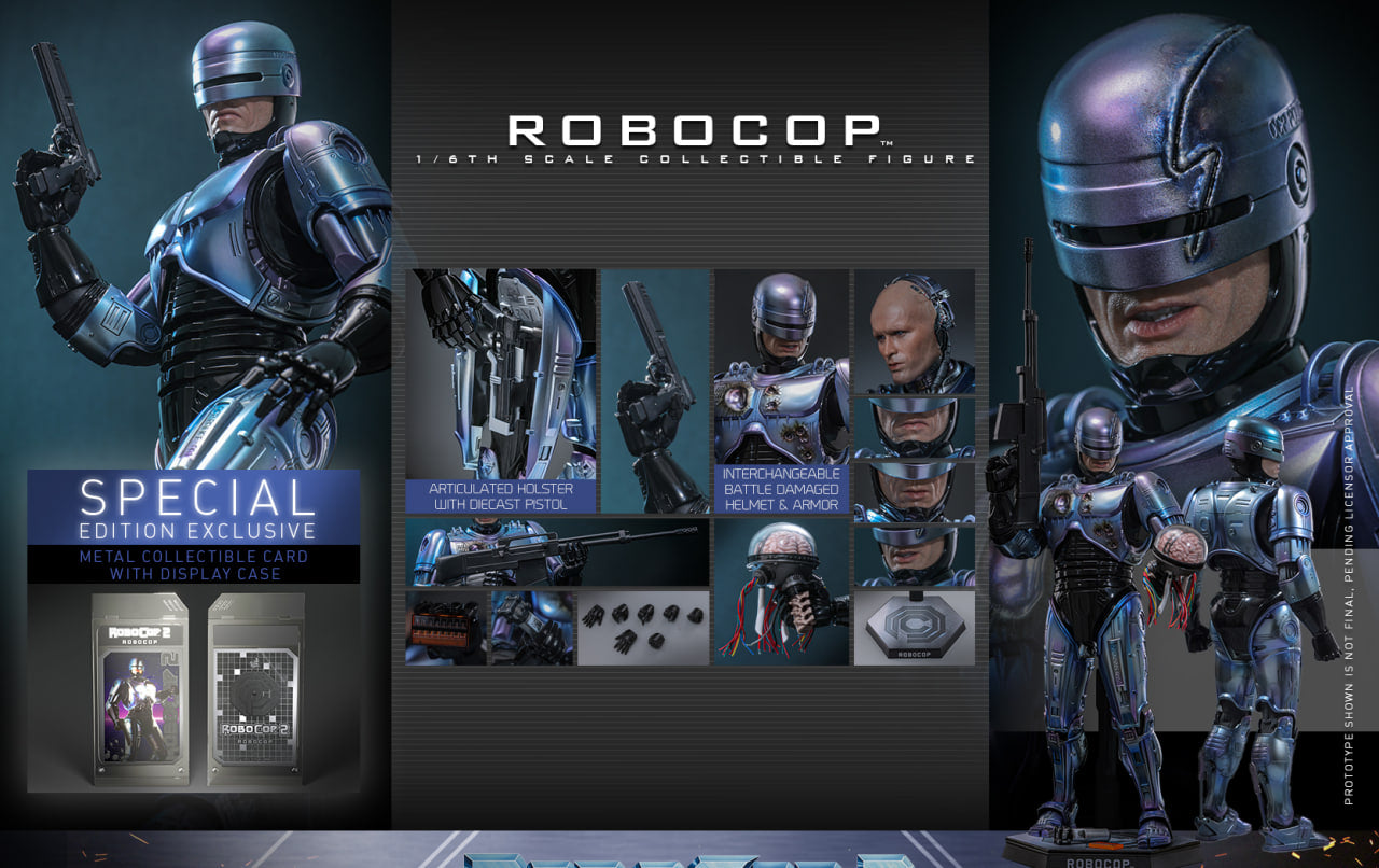Preorder🔥Hot Toys MMS827B RoboCop 2 1/6th scale RoboCop Collectible Figure Special Edition