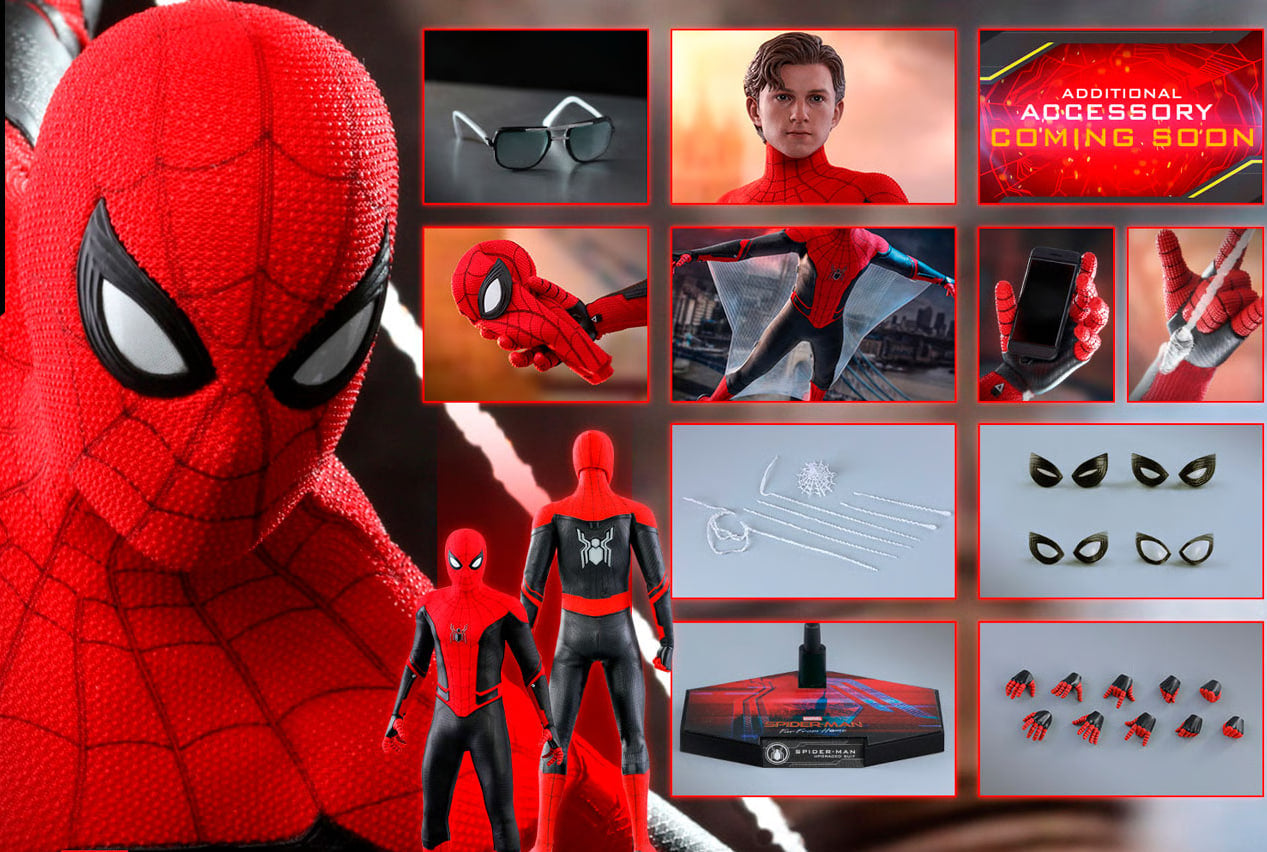 🔥Hot Toys MMS542 SPIDER-MAN: FAR FROM HOME 1/6 SPIDER-MAN (UPGRADED SUIT)
