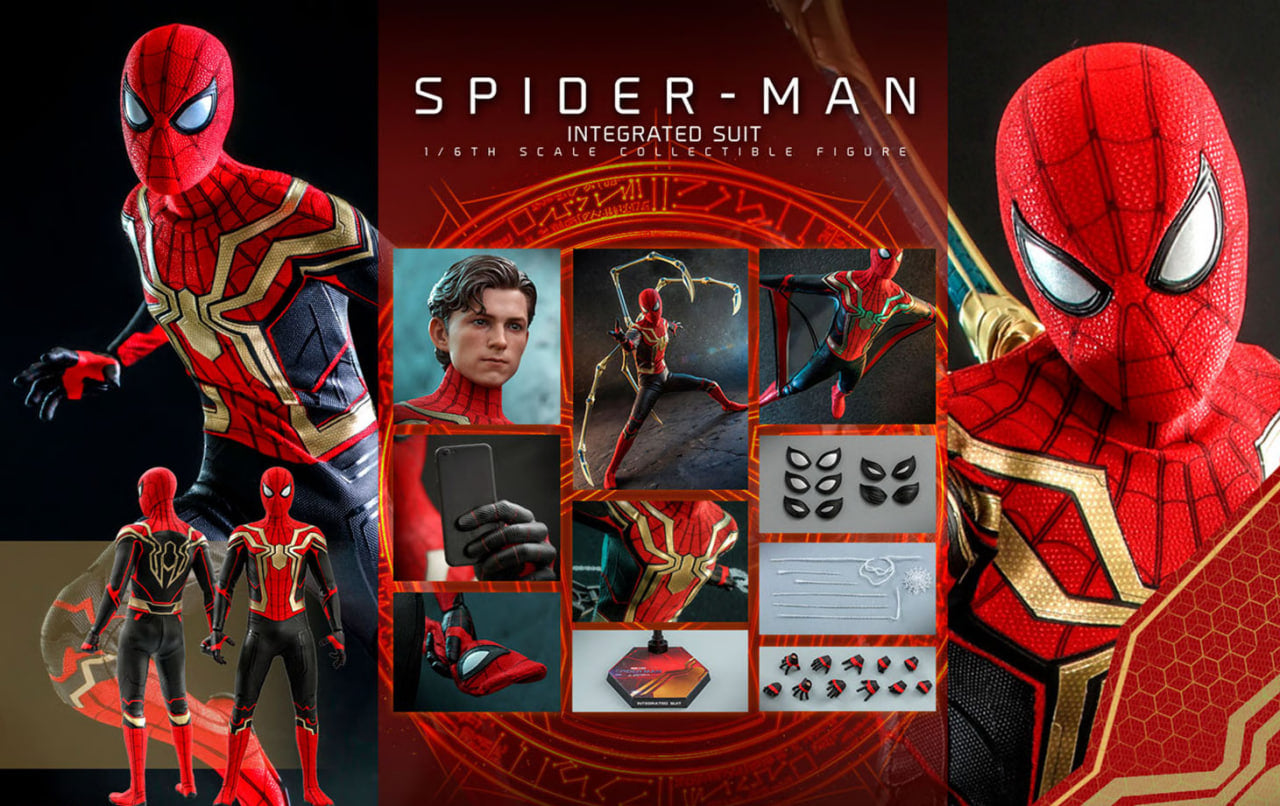 🔥Hot Toys MMS623 SPIDER-MAN: NO WAY HOME 1/6 SPIDER-MAN (INTEGRATED SUIT)