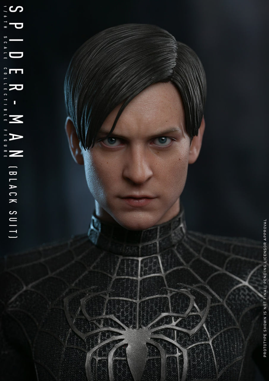 READY🔥Hot Toys MMS727 Spider-Man 3 1/6 Spider-Man (Black Suit) Regular