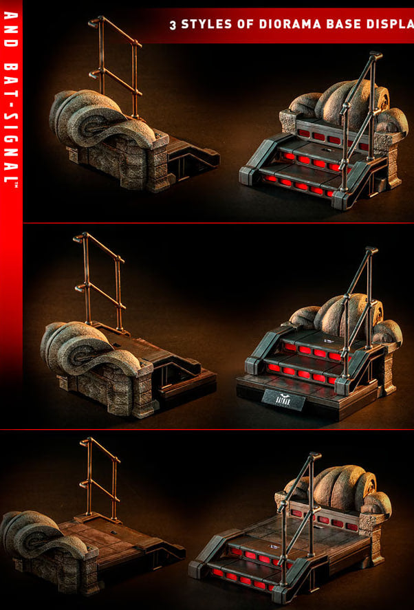 🔥Hot Toys MMS641 DC The Batman and Bat Signal 1/6 Scale Collectible Figure